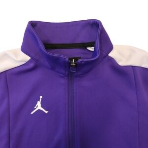 Nike Air Jordan Team Purple Full Zip Warm Up Jacket Mens Medium
